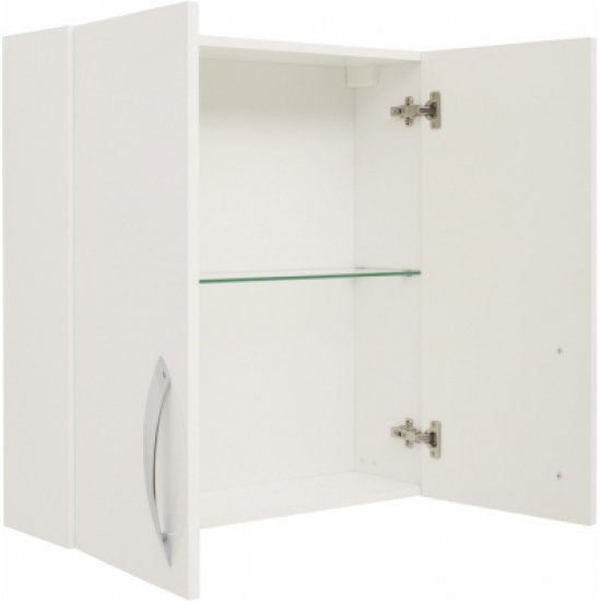 Шкаф навесной DE AQUA Трио Люкс 70 белый