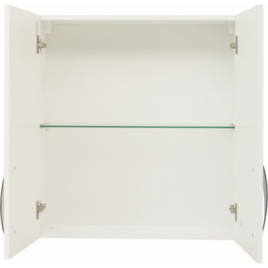 Шкаф навесной DE AQUA Трио Люкс 70 белый