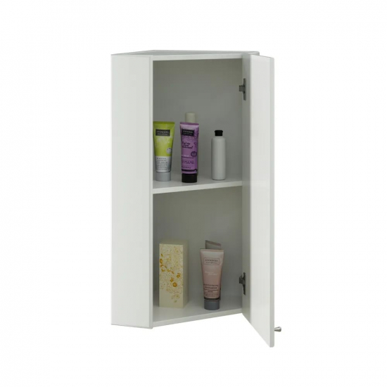 Шкаф навесной MIXLINE Серж-37 угловой белый