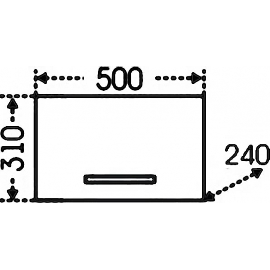 Шкаф навесной САНТА Омега 50/30 горизонтальный