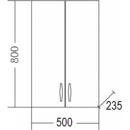 Шкаф навесной САНТА Верона 50/80