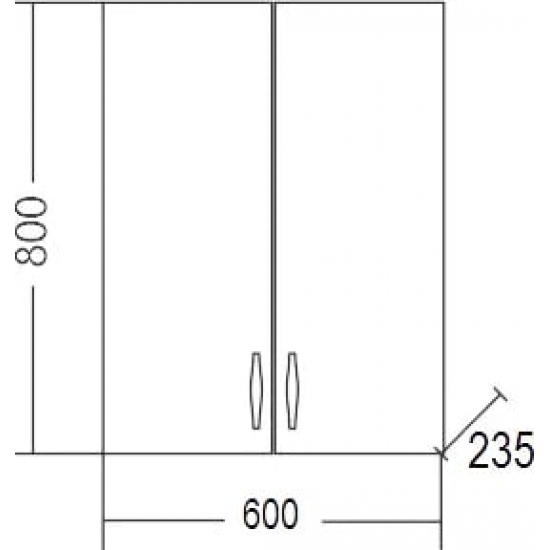 Шкаф навесной САНТА Верона 60/80 
