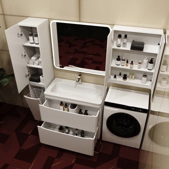 Шкаф навесной STYLE LINE Бергамо мини 600 Люкс Plus, антискрейтч белый