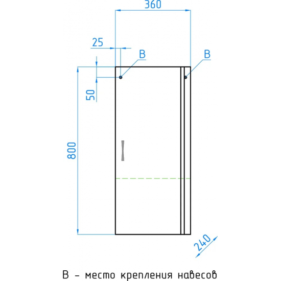 Шкаф навесной STYLE LINE Эко Стандарт 36 белый