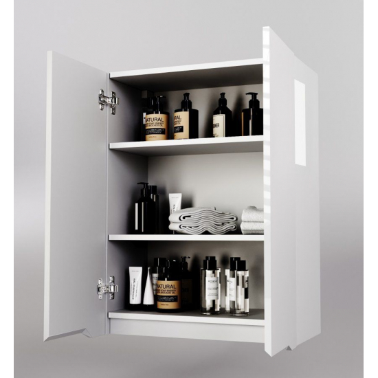 Шкаф навесной STYLE LINE Марелла мини 600 Люкс Plus, антискрейтч белый глянец