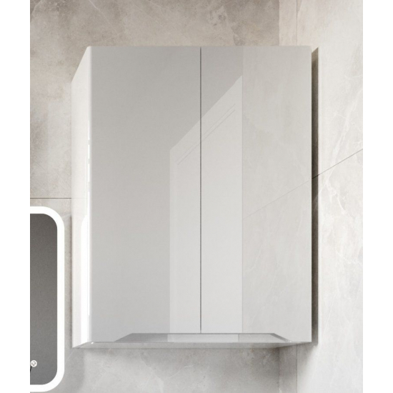 Шкаф навесной STYLE LINE Марелла мини 600 Люкс Plus, антискрейтч белый глянец