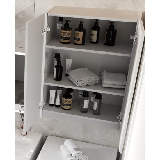 Шкаф навесной STYLE LINE Марелла мини 600 Люкс Plus, антискрейтч белый глянец