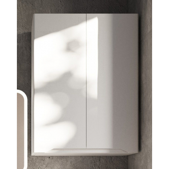 Шкаф навесной STYLE LINE Марелла мини 600 Люкс Plus, антискрейтч белый матовый