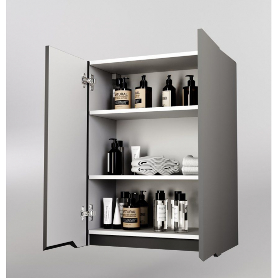 Шкаф навесной STYLE LINE Марелла мини 600 Люкс Plus, антискрейтч серый