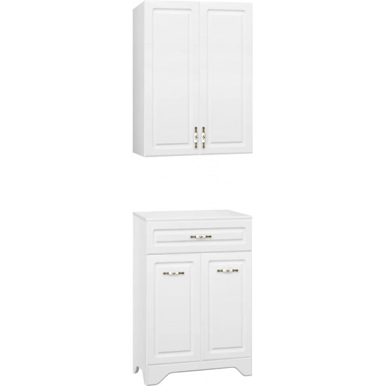 Шкаф навесной STYLE LINE Олеандр-2 60 Люкс, белый