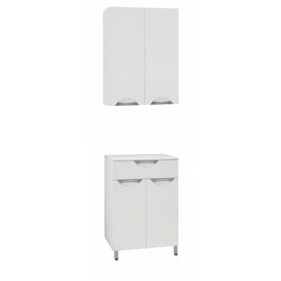 Шкаф навесной STYLE LINE Жасмин 50 Люкс белый