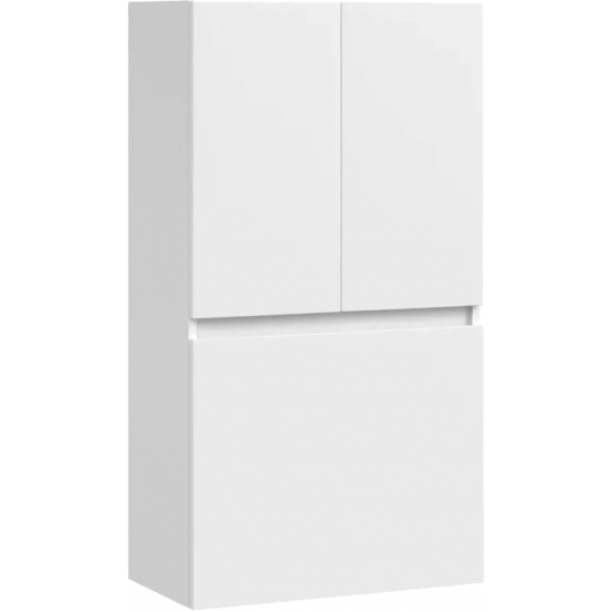 Шкаф навесной VOD-OK Тендер 60 над стиральной машиной, с бельевой корзиной, белый