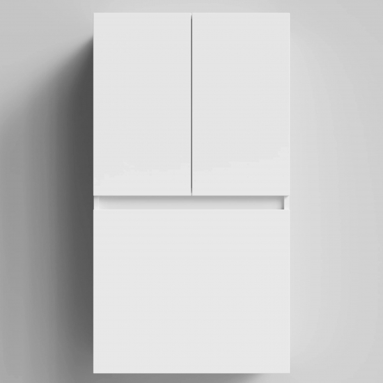 Шкаф навесной VOD-OK Тендер 60 над стиральной машиной, с бельевой корзиной, белый