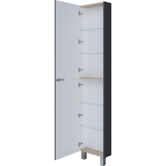 Шкаф-пенал 1МАРКА Gaula 40Н L, черный