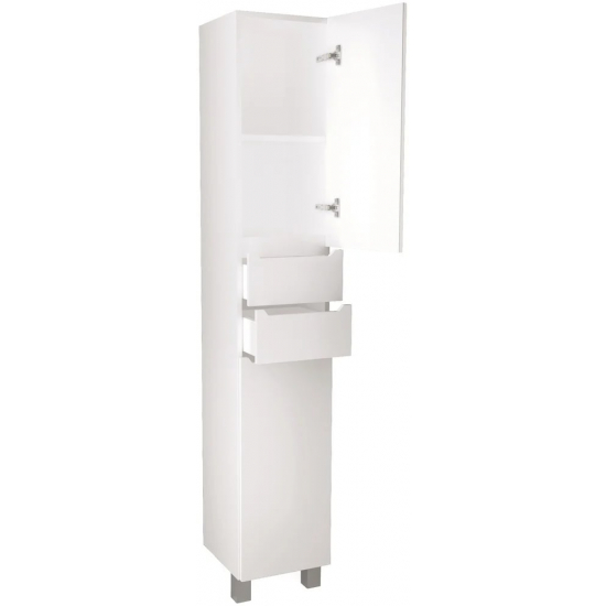 Шкаф-пенал 1МАРКА Кода 35Н белый глянец