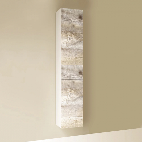 Шкаф-пенал 1МАРКА Mix бетон, push