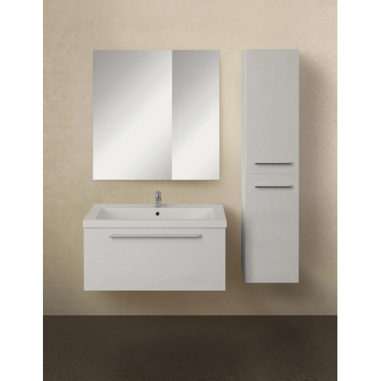 Шкаф-пенал 1МАРКА Соната 35П с 2 дверцами, белый глянец