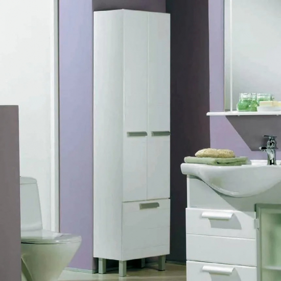 Шкаф-пенал АКВАТОН Альтаир с бельевой корзиной