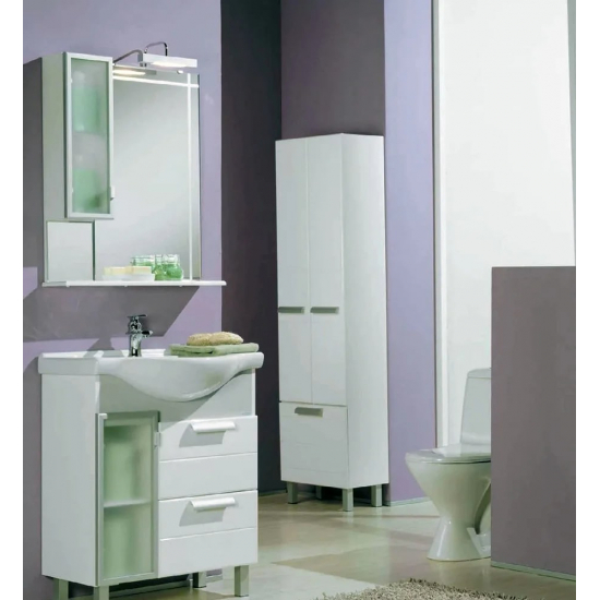 Шкаф-пенал АКВАТОН Альтаир с бельевой корзиной