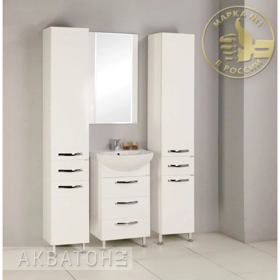 Шкаф-пенал АКВАТОН Ария Н белый