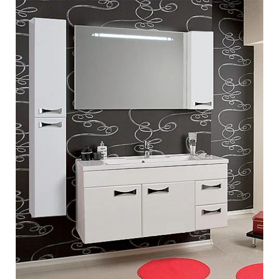 Шкаф-пенал АКВАТОН Диор белый