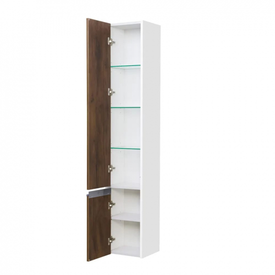 Шкаф-пенал АКВАТОН Капри 30 L, таксония темная