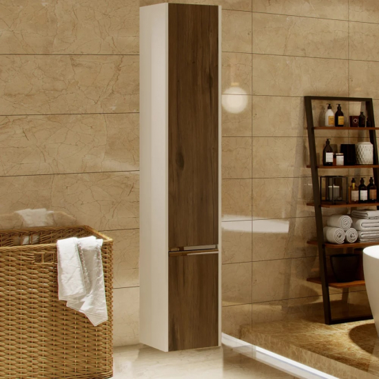 Шкаф-пенал АКВАТОН Капри 30 R, таксония темная