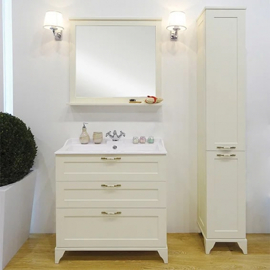 Шкаф-пенал АКВАТОН Леон Н дуб бежевый