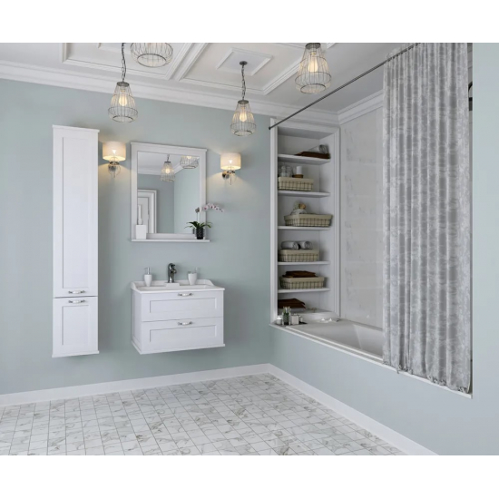 Шкаф-пенал АКВАТОН Леон универсальный, дуб белый