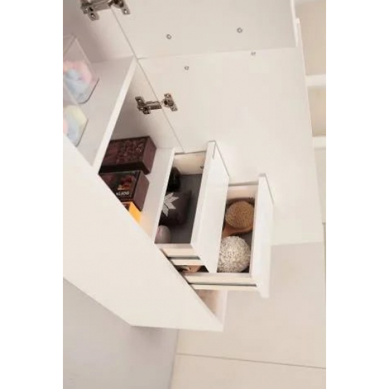 Шкаф-пенал АКВАТОН Мадрид белый