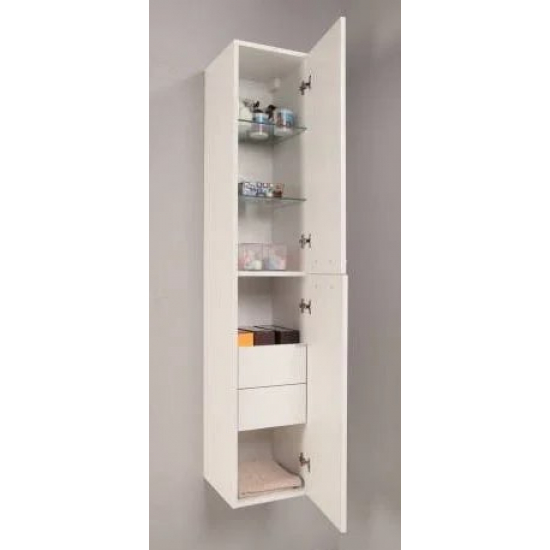 Шкаф-пенал АКВАТОН Мадрид белый