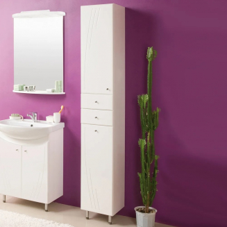 Шкаф-пенал АКВАТОН Минима L с бельевой корзиной