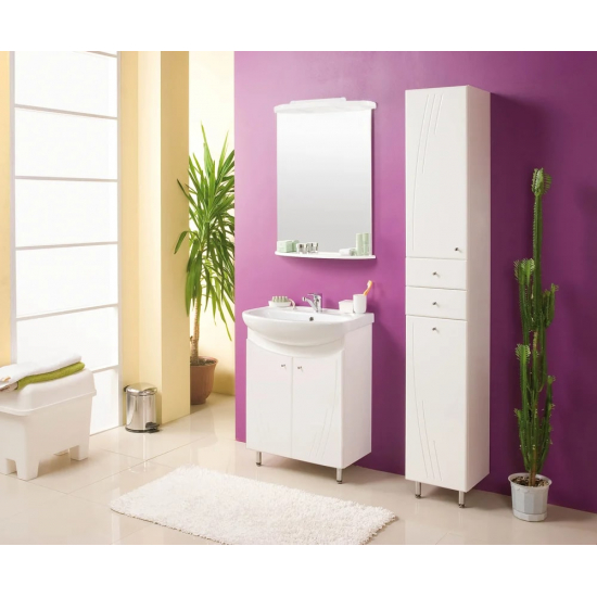 Шкаф-пенал АКВАТОН Минима L с бельевой корзиной