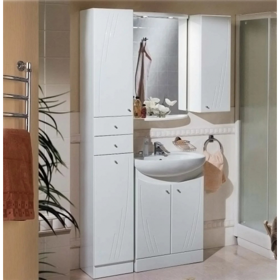 Шкаф-пенал АКВАТОН Минима L с бельевой корзиной