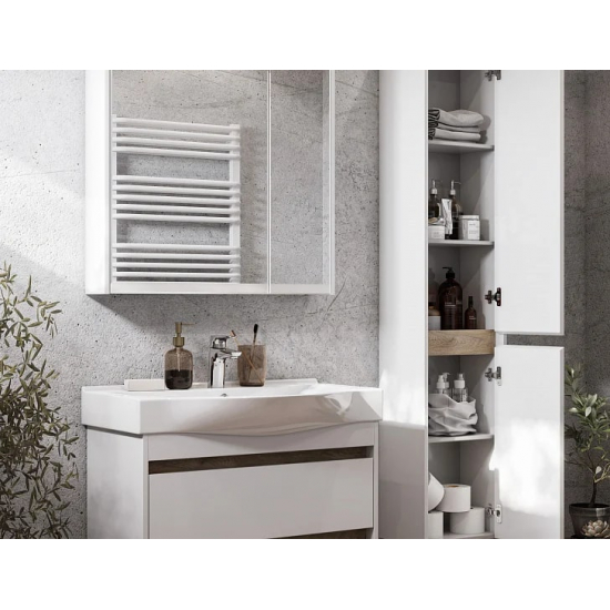 Шкаф-пенал АКВАТОН Нортон R, белый глянец