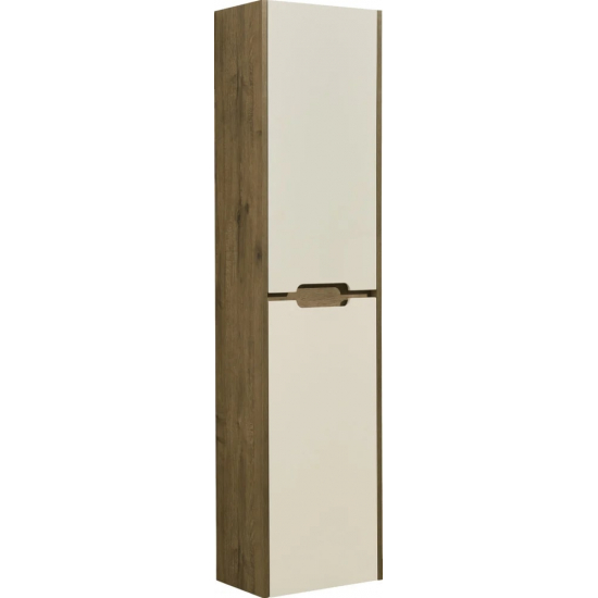 Шкаф-пенал АКВАТОН Оливия бежевый/дуб веллингтон