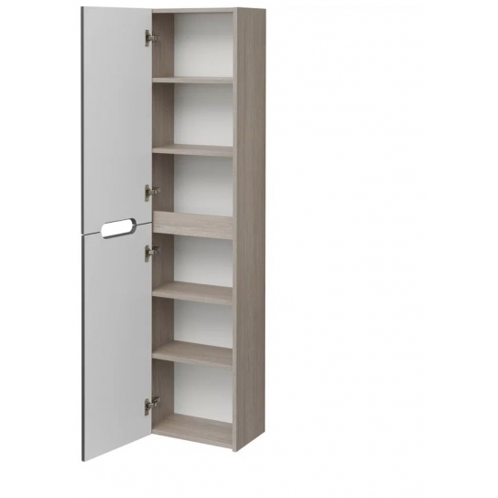 Шкаф-пенал АКВАТОН Оливия грей/дуб ойстер