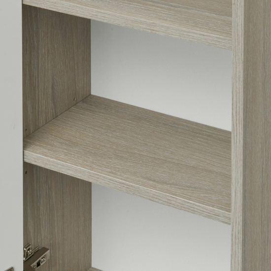 Шкаф-пенал АКВАТОН Оливия грей/дуб ойстер