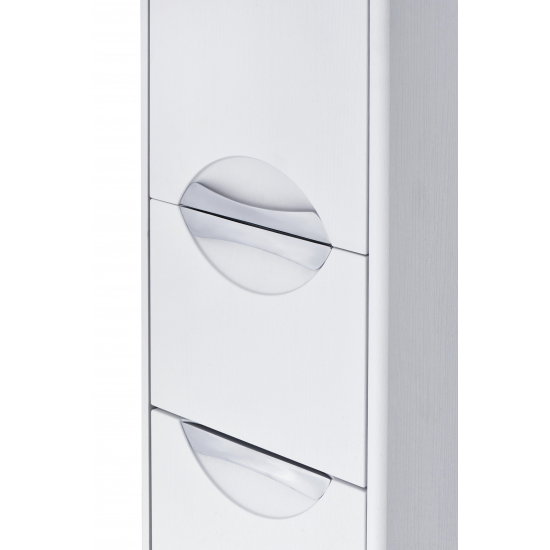 Шкаф-пенал АКВАТОН Сильва L дуб полярный, с бельевой корзиной