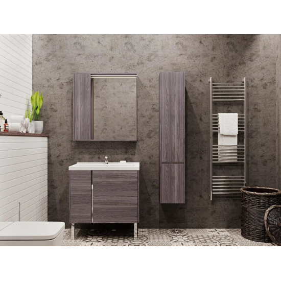 Шкаф-пенал АКВАТОН Стоун грецкий орех