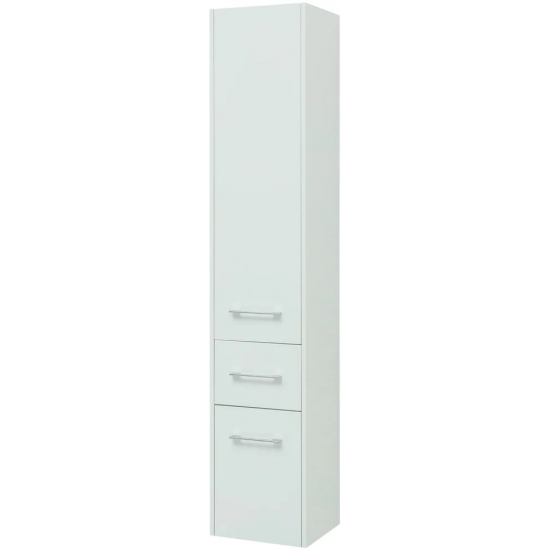 Шкаф-пенал AQUANET Августа 35 L белый, ручки хром