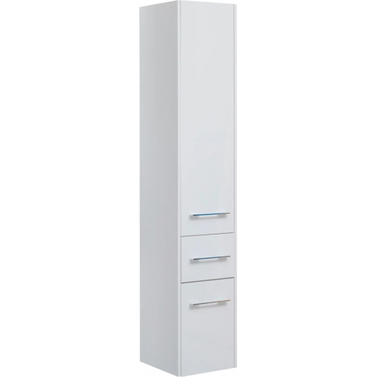 Шкаф-пенал AQUANET Августа 35 R белый, ручки хром/белый