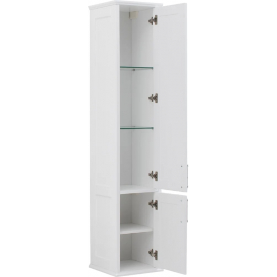 Шкаф-пенал AQUANET Бостон М 36 R белый, ручки хром