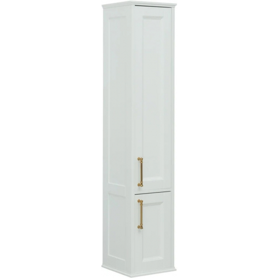 Шкаф-пенал AQUANET Бостон М 36 R белый, ручки золото