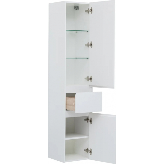 Шкаф-пенал AQUANET Бруклин 35 R белый глянец