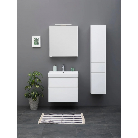 Шкаф-пенал AQUANET Бруклин 35 R белый глянец