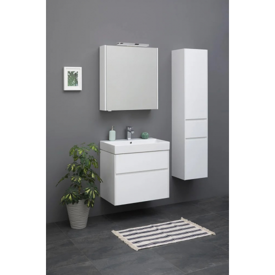 Шкаф-пенал AQUANET Бруклин 35 R белый глянец