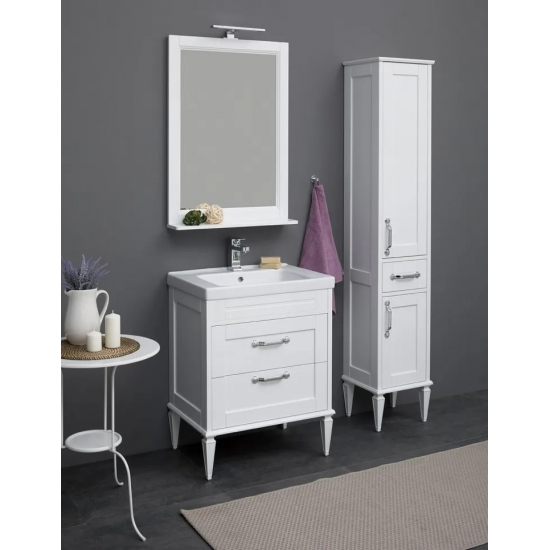 Шкаф-пенал AQUANET Денвер 36 R белый глянец