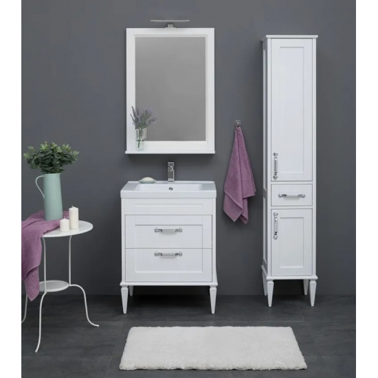 Шкаф-пенал AQUANET Денвер 36 R белый глянец