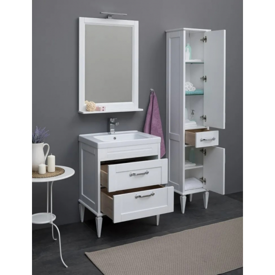 Шкаф-пенал AQUANET Денвер 36 R белый глянец